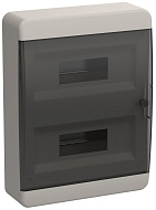 Корпус пластиковый IEK TEKFOR ЩРН-П-24 IP41 черн. прозр. дверь TF5-KP12-N-24-41-K01-K03