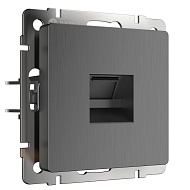 Розетка Werkel Ethernet RJ-45 (графит рифленый) W1181004
