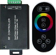 Контроллер Feron LD55 сенсорный с пультом 12/24V для светодиодной ленты LS606 RGB черный 21557