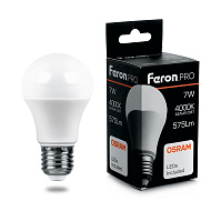 Лампа светодиодная Feron.PRO LB-1009 Шар E27 9W 4000K OSRAM LED 38027