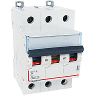 Автоматический выключатель Legrand DX3-E 3P 6А (С) 6000/6kA 407288