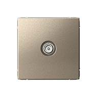 TV Розетка Systeme Electric ArtGallery Шампань проходная 4DB GAL000592