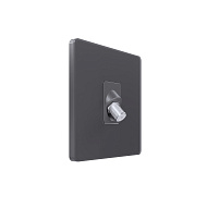 Розетка Systeme Electric Infinity Вулканический пепел телевизионная TV/FM/SAT 5-2400MГц FSE000798