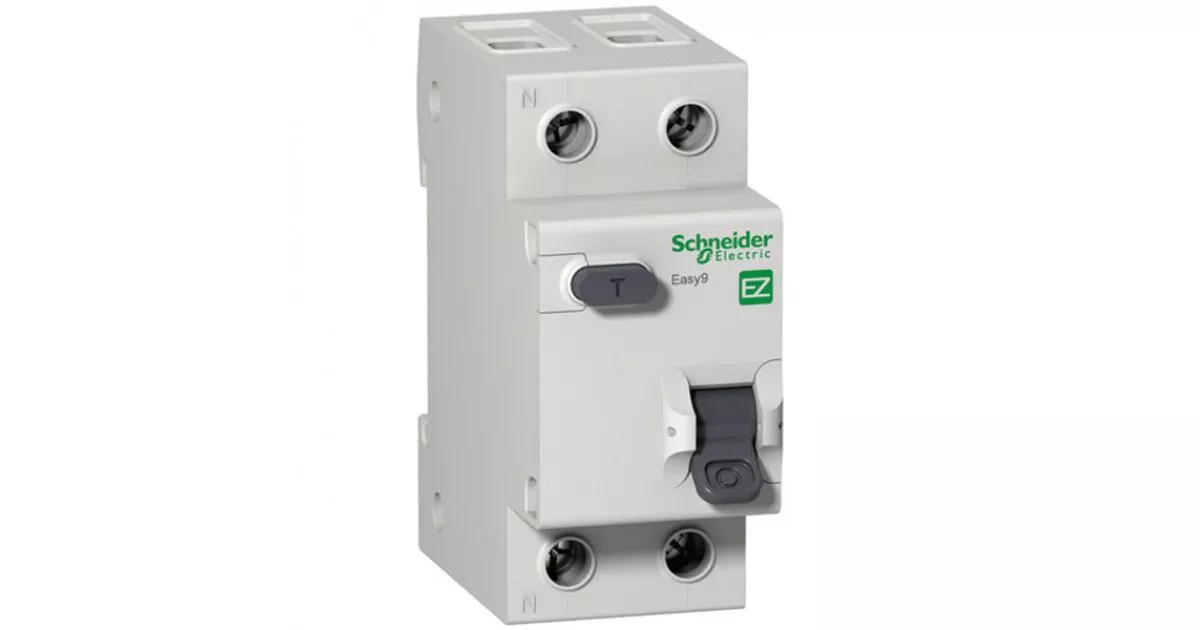 Schneider Electric SE EASY 9 Дифференциальный автоматический выключатель 1П+Н 40A 30mA 4,5kA тип AC х-к 