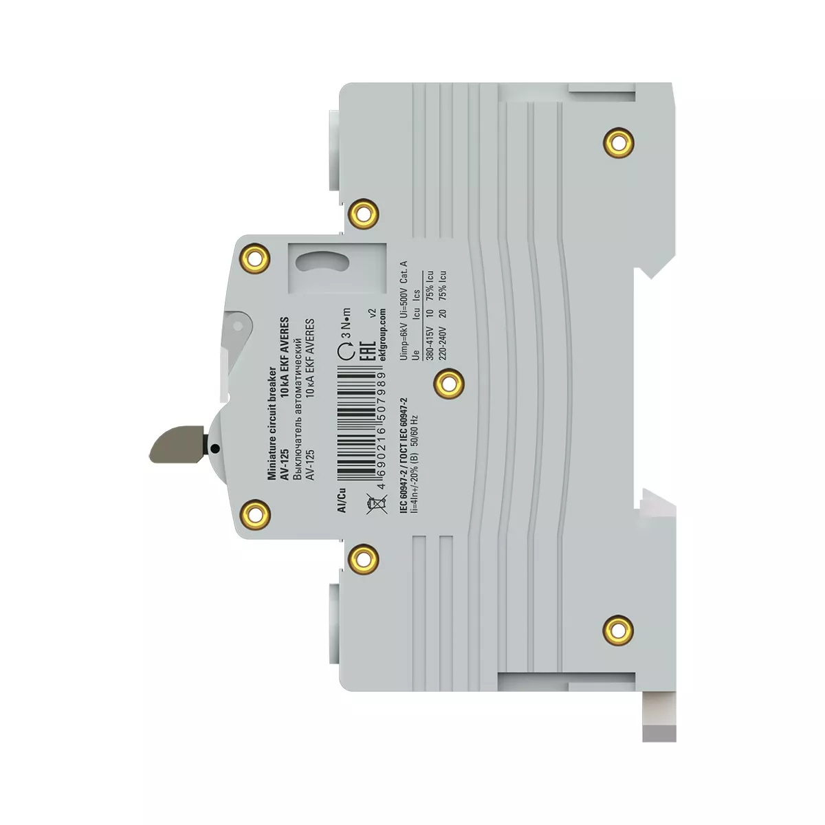 3 полюсные (трехполюсные) Автоматический выключатель EKF AV-125 3P 125A (C) 10kA AVERES mcb125-3-125C-av 