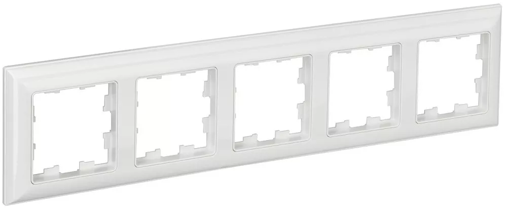 IEK Brite Рамки Рамка IEK BRITE DECOR Белый 3D-форма 5-м РУ-5-Бр BR-M52-12-K01