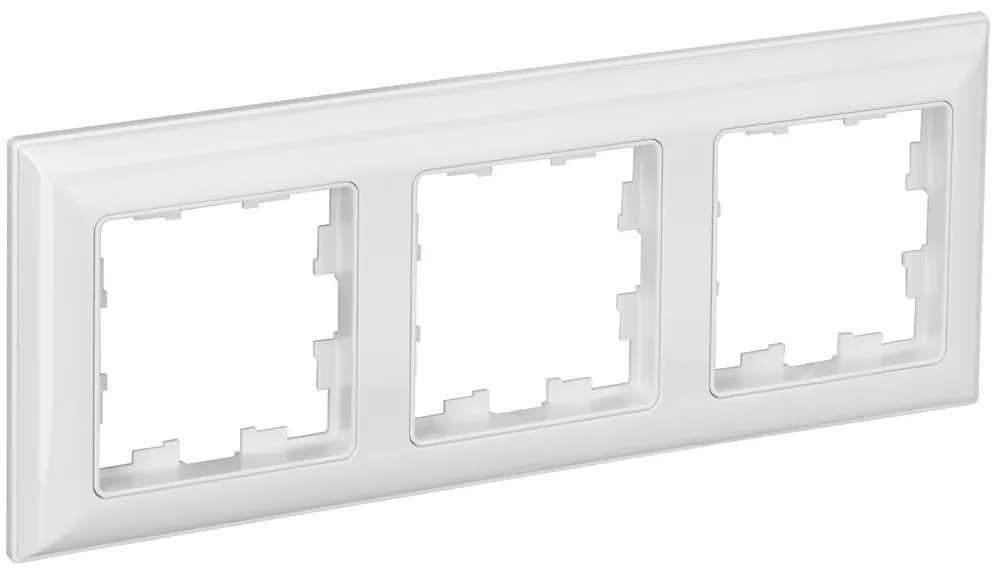 IEK Brite Рамки Рамка IEK BRITE DECOR Белый 3D-форма 3-м РУ-3-Бр BR-M32-12-K01